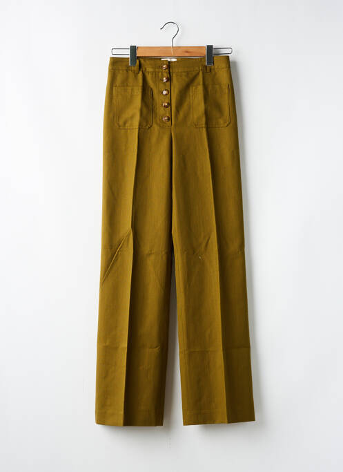 Pantalon large taille normale taille normale vert SÉZANE femme
