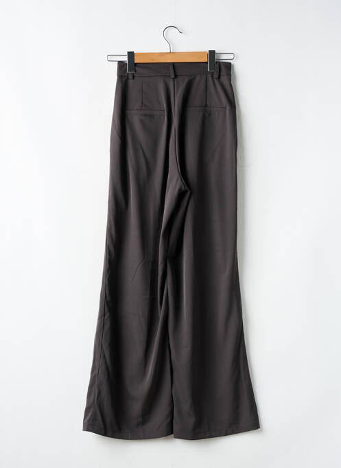 Pantalon large fermeture zippée sous rabat boutonné taille normale gris NOT MADAME femme