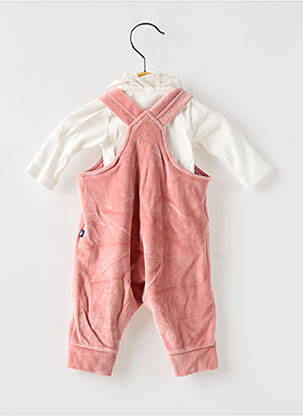 Ensemble pantalon resserrée sur le bas rose PETIT BATEAU fille