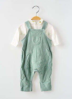 Ensemble pantalon broderie vert PETIT BATEAU fille