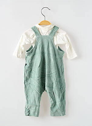 Ensemble pantalon broderie vert PETIT BATEAU fille