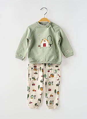 Ensemble pantalon broderie vert MAYORAL garcon