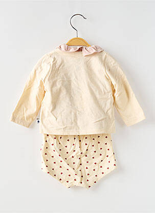 Ensemble pantalon taille élastique beige PETIT BATEAU garçon