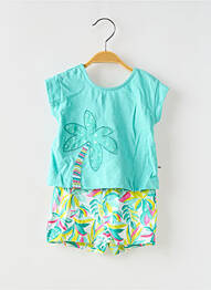 Ensemble short manches courtes bleu MAYORAL fille