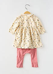 Ensemble pantalon beige PETIT BATEAU pour fille seconde vue