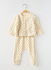 Ensemble pantalon beige PETIT BATEAU pour fille seconde vue