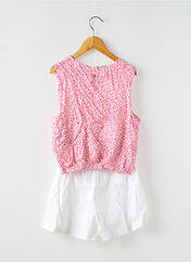 Ensemble short rose MINI MIGNON pour fille seconde vue