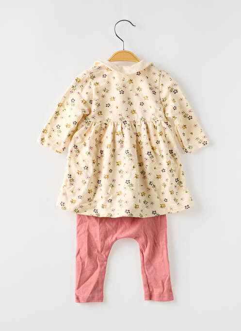 Ensemble pantalon beige PETIT BATEAU pour fille