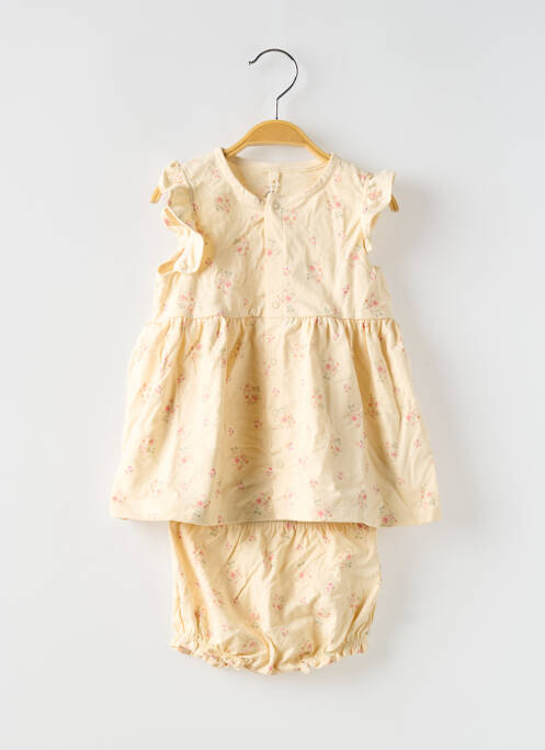 Ensemble short beige PETIT BATEAU fille