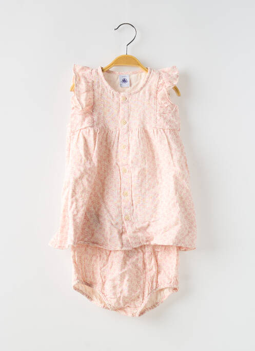Ensemble short rose PETIT BATEAU pour fille