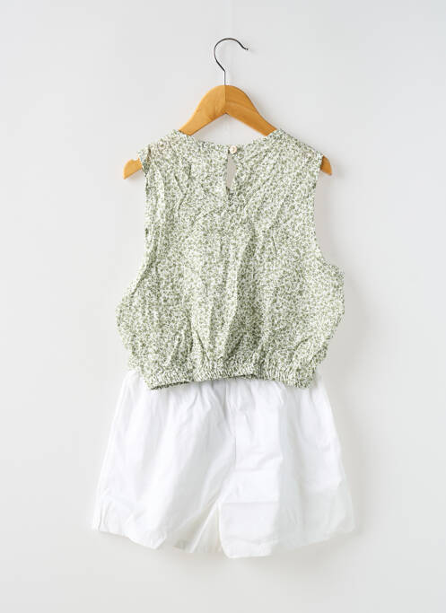 Ensemble short vert MINI MIGNON pour fille