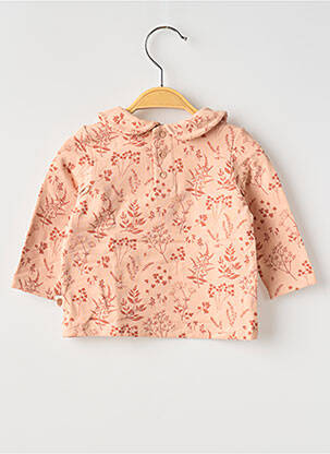 T-shirt coupe cintrée manches longues orange MOULIN ROTY fille