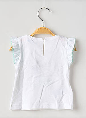 T-shirt coupe cintrée manches courtes blanc MAYORAL fille