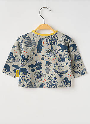 T-shirt manches longues manches longues bleu MOULIN ROTY garçon
