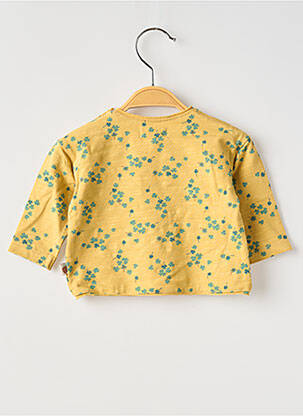 T-shirt stretch manches longues jaune MOULIN ROTY fille