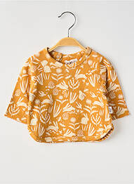 Pull coupe droite manches longues orange MOULIN ROTY fille