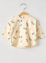 T-shirt manches longues manches longues beige PETIT BATEAU enfant