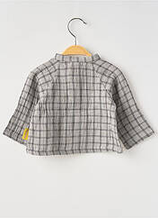 Chemise manches longues gris MOULIN ROTY pour garçon seconde vue