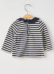 T-shirt bleu PETIT BATEAU pour fille seconde vue