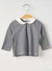 T-shirt bleu PETIT BATEAU pour fille seconde vue
