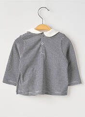 T-shirt bleu PETIT BATEAU pour fille seconde vue