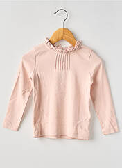 T-shirt rose PETIT BATEAU pour fille seconde vue