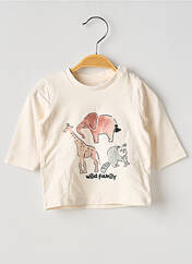 T-shirt beige NAME IT pour garçon seconde vue