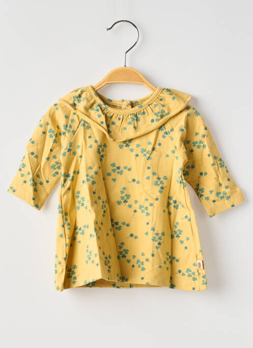 Robe courte jaune MOULIN ROTY pour fille