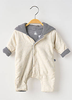 Combi-pantalon coupe cintrée manches longues bleu PETIT BATEAU garçon