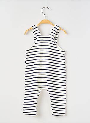 Salopette resserrée sur le bas fines bretelles bleu PETIT BATEAU garçon