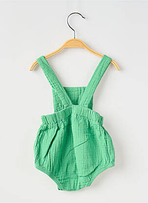 Barboteuse col carré vert MOULIN ROTY fille