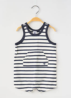 Combishort sans manche sans manche bleu PETIT BATEAU garcon