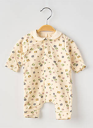 Pyjama col claudine beige PETIT BATEAU fille