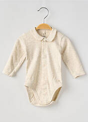 Body lingerie beige PETIT BATEAU pour fille seconde vue