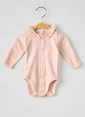 Body lingerie rose PETIT BATEAU pour fille seconde vue