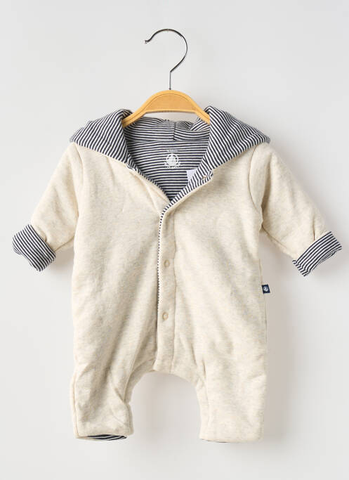 Combi-pantalon coupe cintrée manches longues bleu PETIT BATEAU garcon