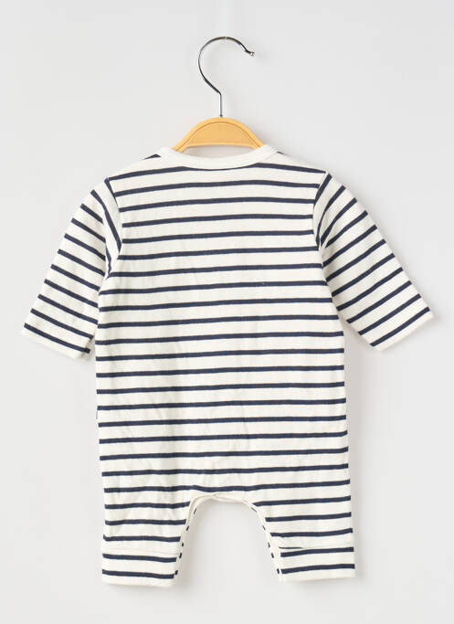 Combi-pantalon coupe cintrée manches longues bleu PETIT BATEAU garcon