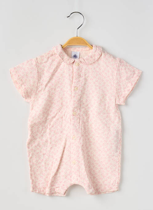 Combishort rose PETIT BATEAU pour fille