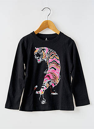 Top manches longues manches longues noir NAME IT fille
