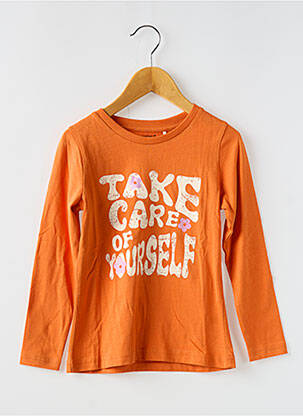 Top manches longues manches longues orange NAME IT fille