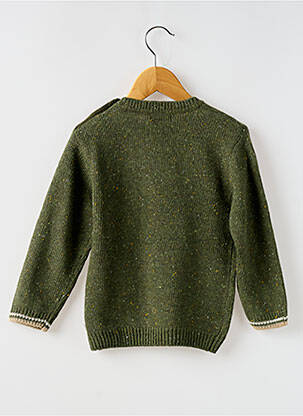 Pull broderie manches longues vert MAYORAL garçon