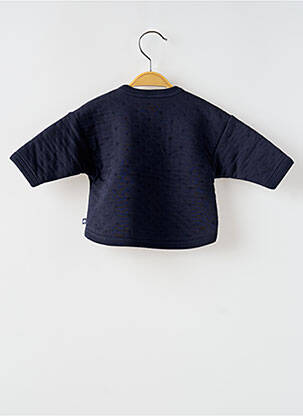 Sweat-shirt coupe droite manches longues bleu PETIT BATEAU enfant