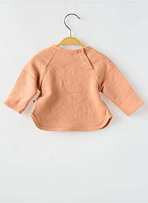 Sweat-shirt coupe droite manches longues orange MOULIN ROTY enfant