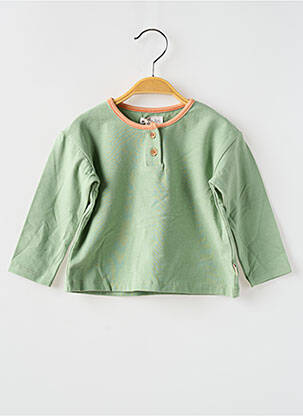 T-shirt manches longues manches longues vert MOULIN ROTY garçon