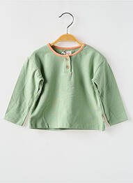 T-shirt manches longues manches longues vert MOULIN ROTY garcon