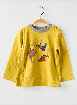 T-shirt manches longues manches longues jaune MOULIN ROTY garçon