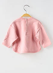 Sweat-shirt rose PETIT BATEAU pour fille seconde vue