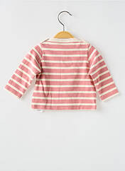 T-shirt rose PETIT BATEAU pour fille seconde vue