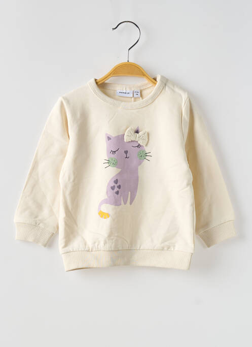 Sweat-shirt beige NAME IT pour fille