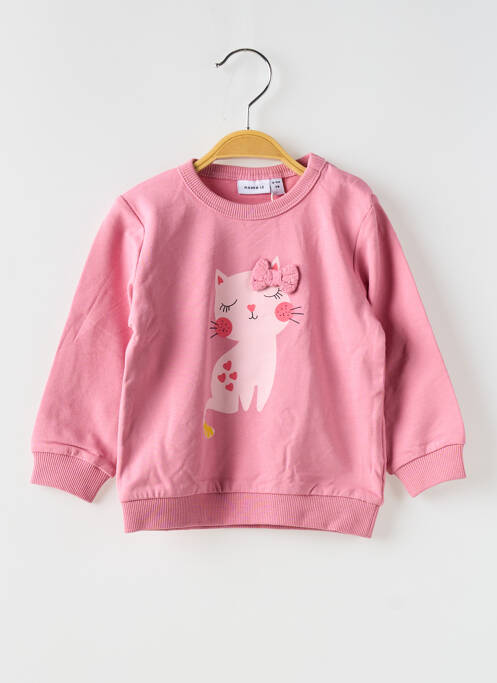Sweat-shirt rose NAME IT pour fille